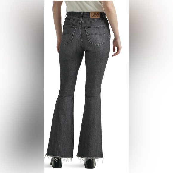 Lee® Women's Heritage High Rise Flare Jean with Raw Hem - Picture 2 of 7